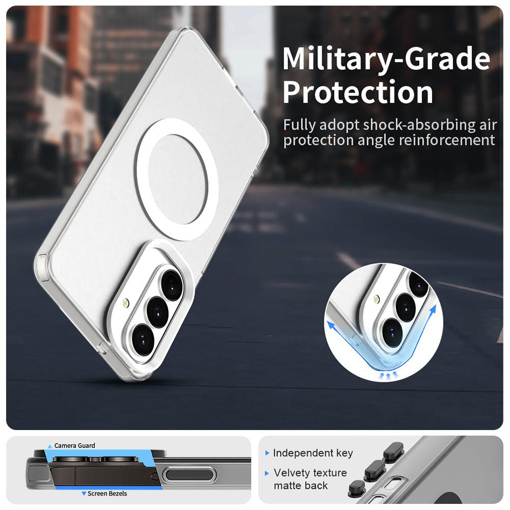 MagSafe hoesje voor Samsung Galaxy S26 Plus, Techsuit, CandyCase, Wit