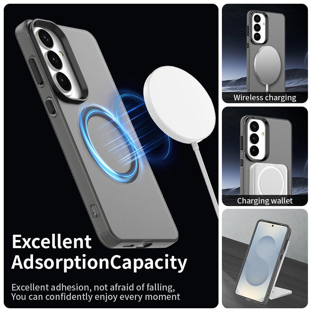MagSafe hoesje voor Samsung Galaxy S26 Plus S947, Techsuit, CandyCase, Zwart