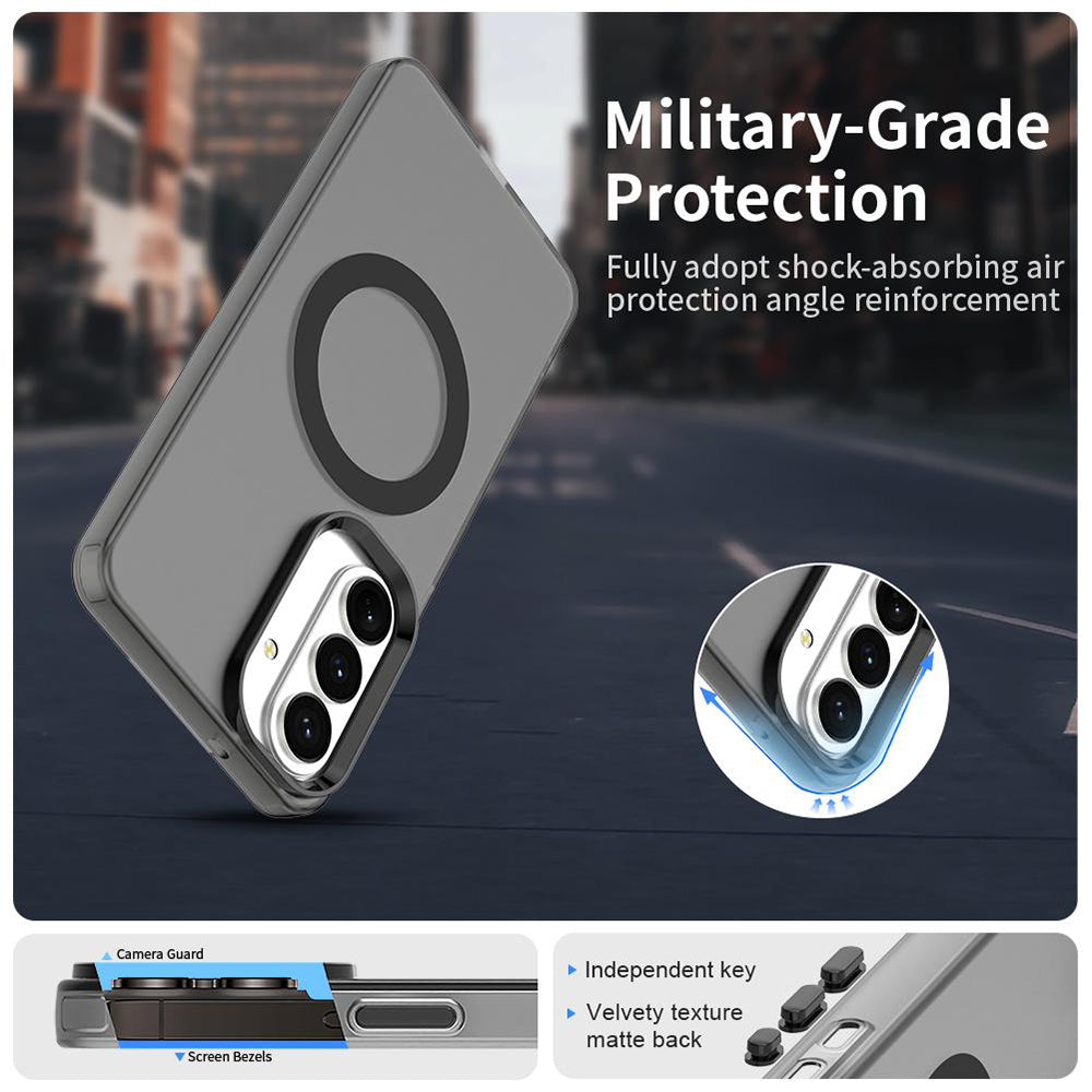MagSafe hoesje voor Samsung Galaxy S26 Plus S947, Techsuit, CandyCase, Zwart