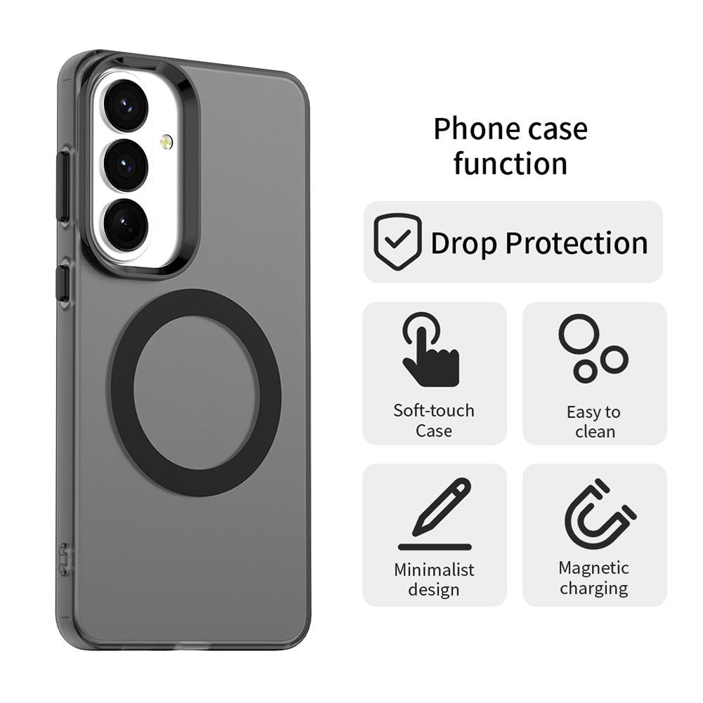 MagSafe hoesje voor Samsung Galaxy S26 Plus S947, Techsuit, CandyCase, Zwart