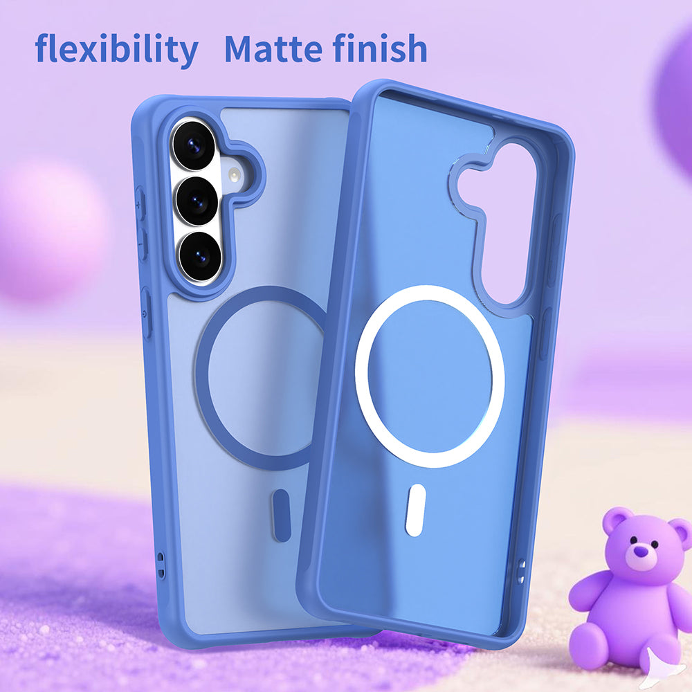 MagSafe hoesje voor Samsung Galaxy S26 Plus S947, Techsuit, HaloFrost II, Blauw