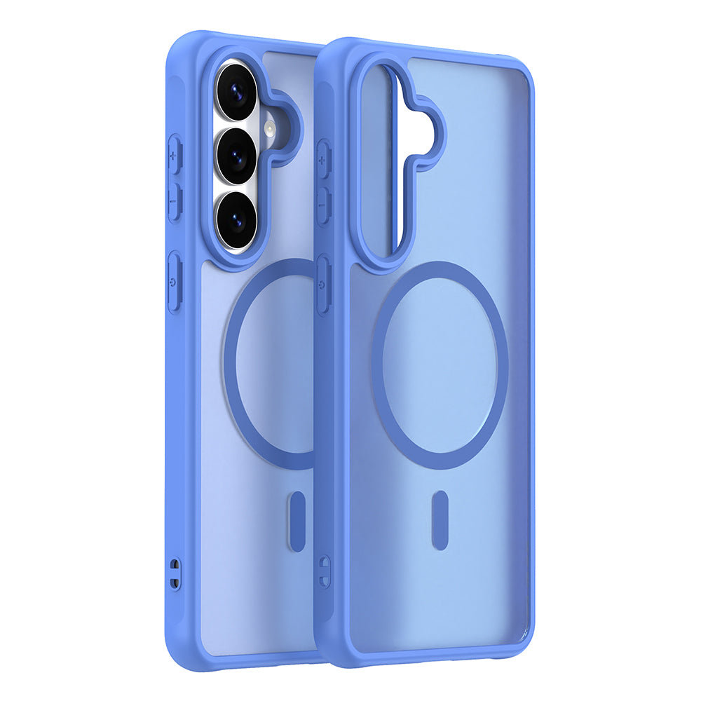 MagSafe hoesje voor Samsung Galaxy S26 Plus S947, Techsuit, HaloFrost II, Blauw