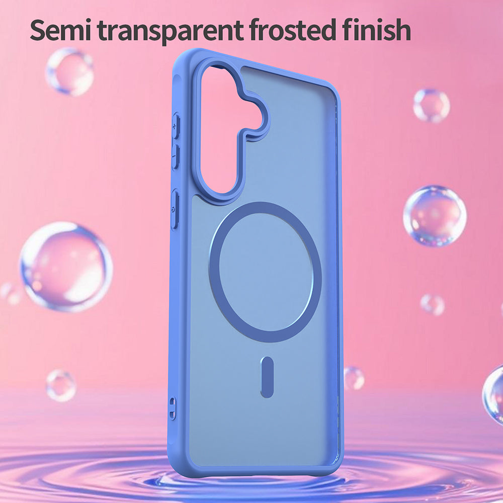 MagSafe hoesje voor Samsung Galaxy S26 Plus S947, Techsuit, HaloFrost II, Blauw