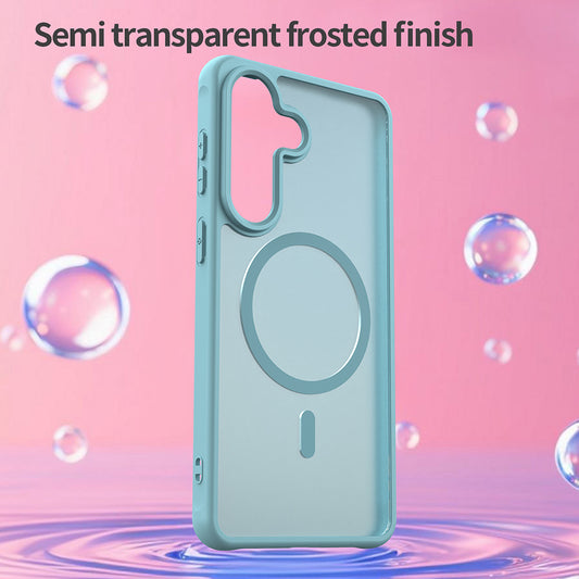 MagSafe hoesje voor Samsung Galaxy S26 Plus, Techsuit, HaloFrost II, Lichtgroen