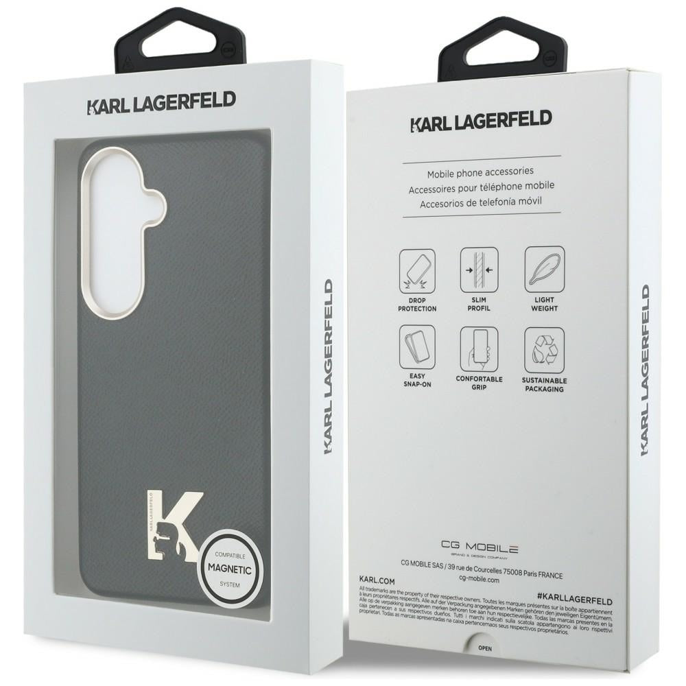 MagSafe Case for Samsung Galaxy S26 S942, Karl Lagerfeld, Karl Head Logo, Black