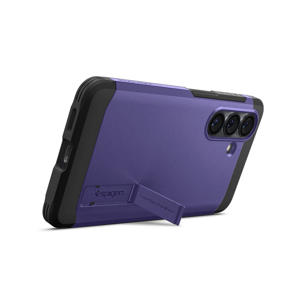 Hoes MagSafe voor Samsung Galaxy S26 S942, Spigen, Tough Armor, Paars ACS11221