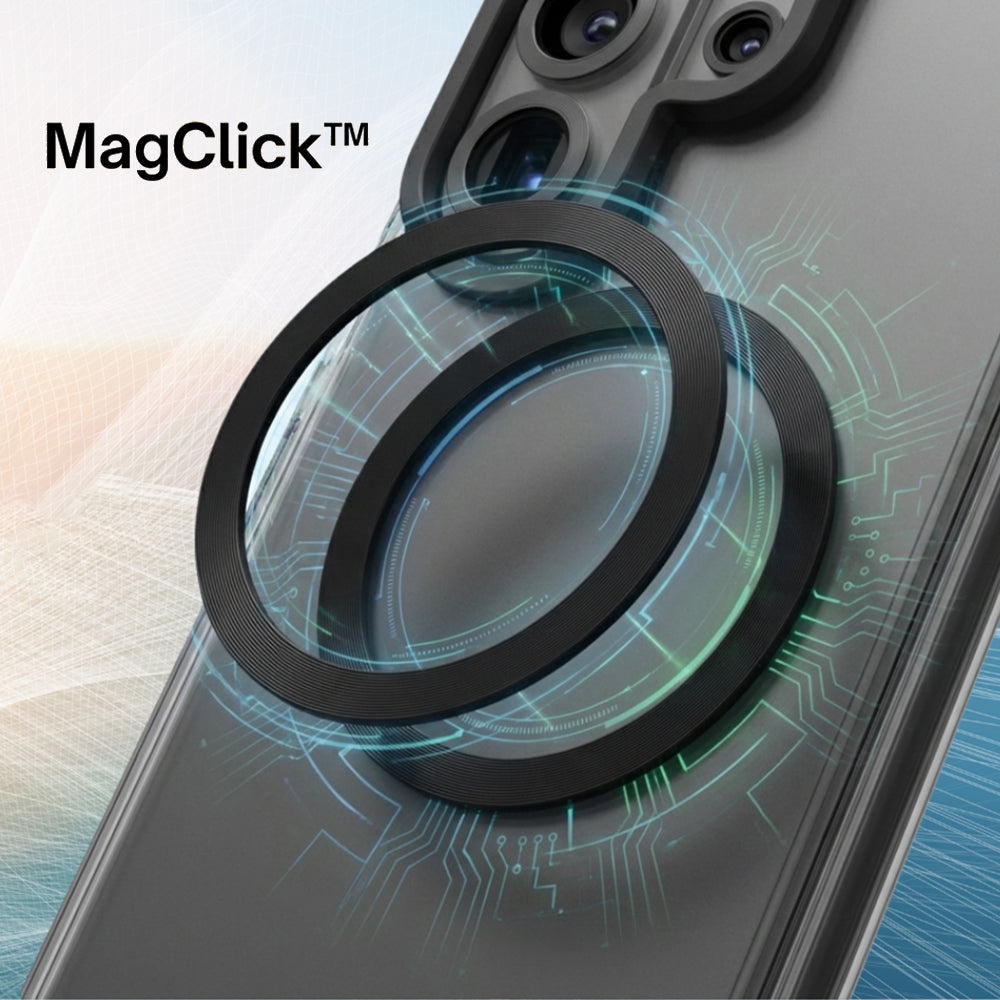 MagSafe hoesje voor Samsung Galaxy S26 S942, UNIQ, Combat MagClick, Zwart