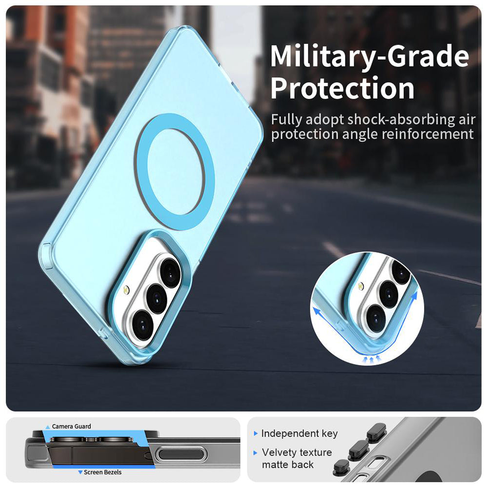 MagSafe hoesje voor Samsung Galaxy S26 S942, Techsuit, CandyCase, Blauw