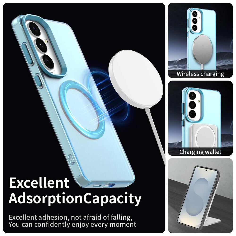 MagSafe hoesje voor Samsung Galaxy S26 S942, Techsuit, CandyCase, Blauw