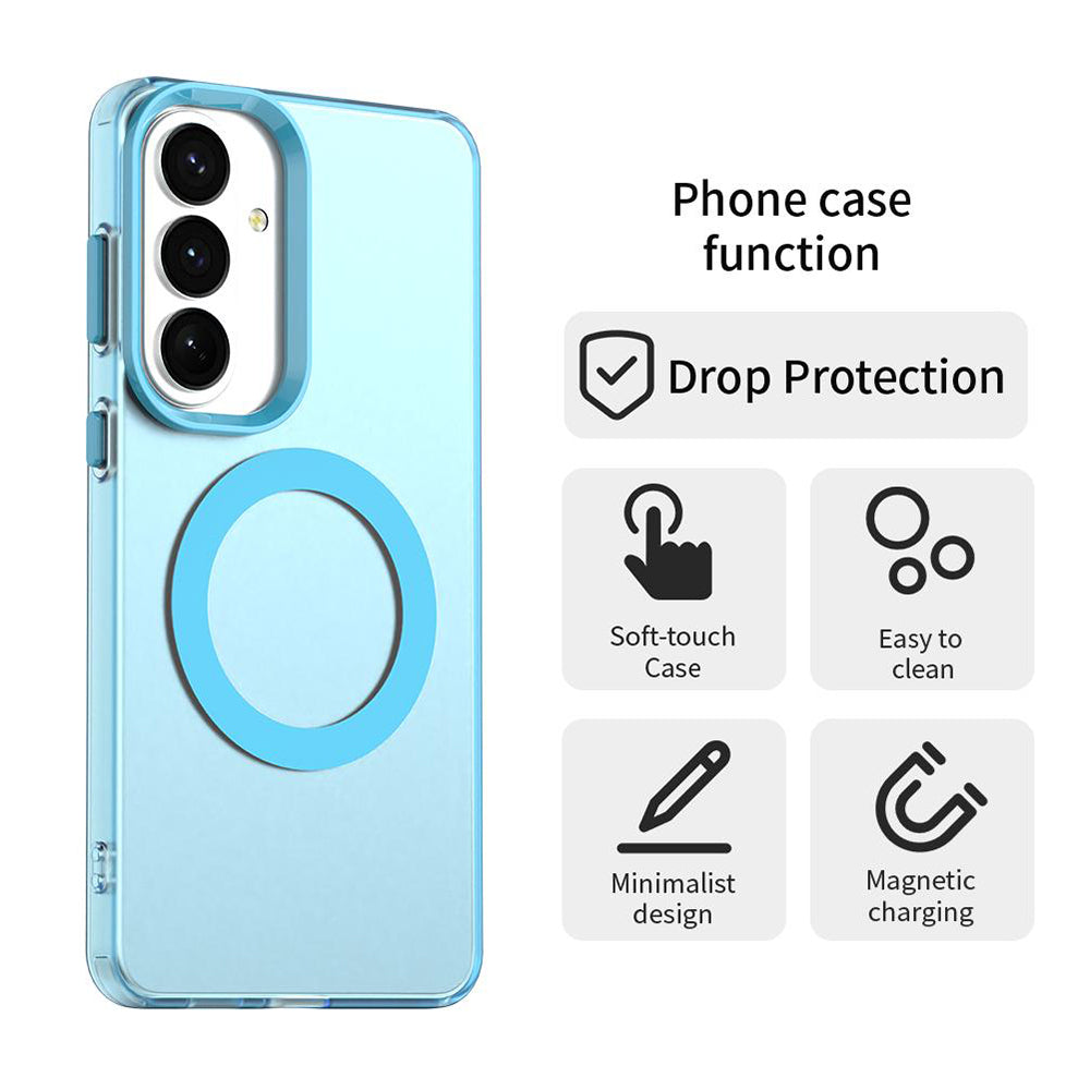 MagSafe hoesje voor Samsung Galaxy S26 S942, Techsuit, CandyCase, Blauw
