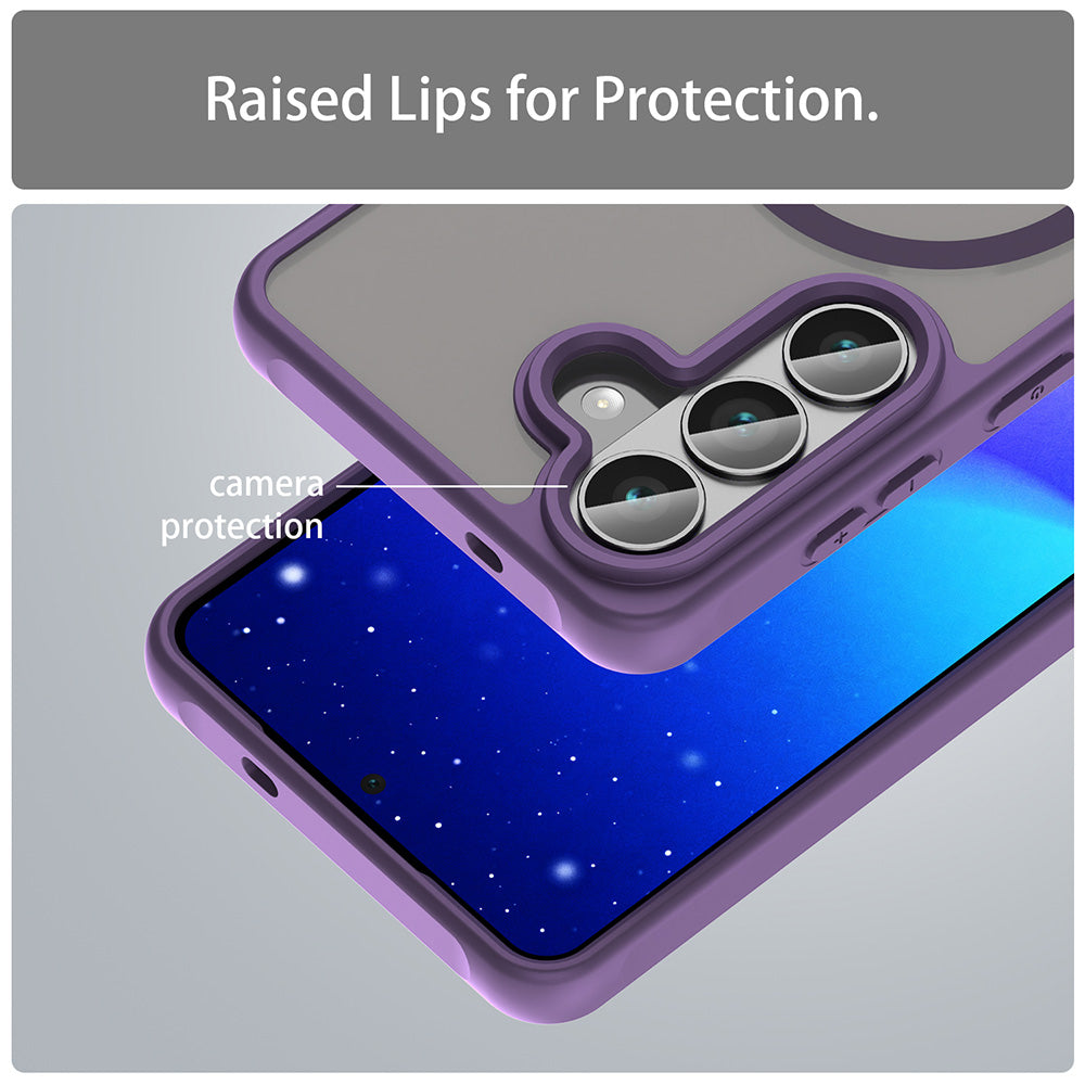 MagSafe Case for Samsung Galaxy S26 S942, Techsuit, HaloFrost II, Purple