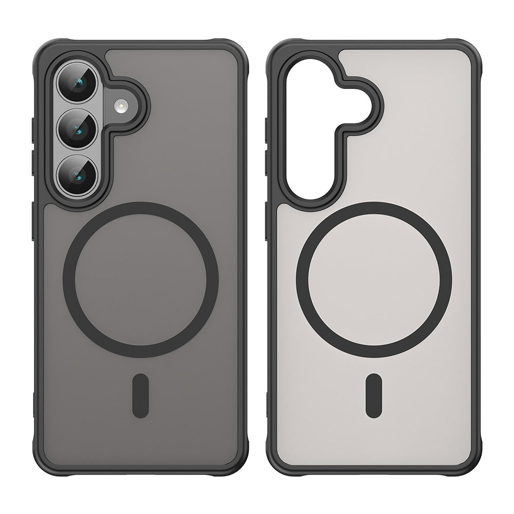 MagSafe hoesje voor Samsung Galaxy S26 S942, Techsuit, HaloFrost II, Zwart