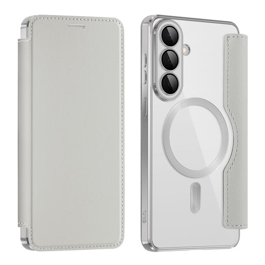 MagSafe hoes voor Samsung Galaxy S26, Techsuit, SmartMag Book, Gri