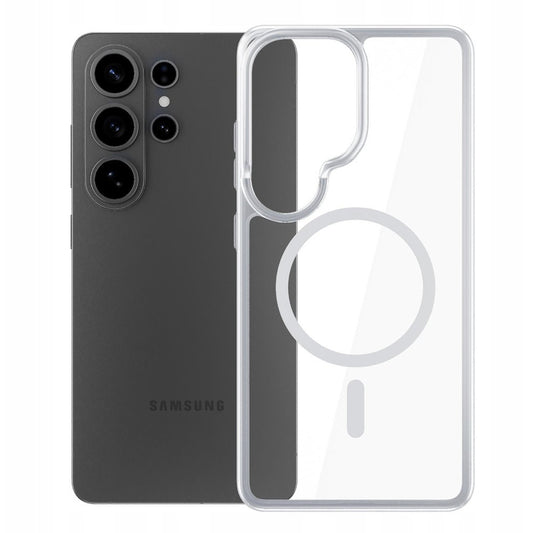 MagSafe hoesje voor Samsung Galaxy S26 Ultra, 3MK, Armor MagCase, Transparant