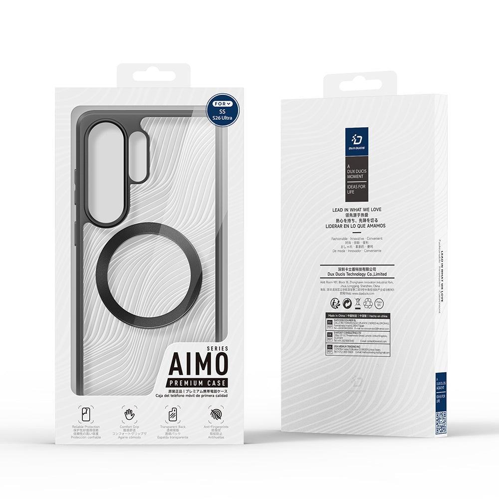MagSafe-hoesje voor Samsung Galaxy S26 Ultra S948, DUX DUCIS, Aimo, Zwart