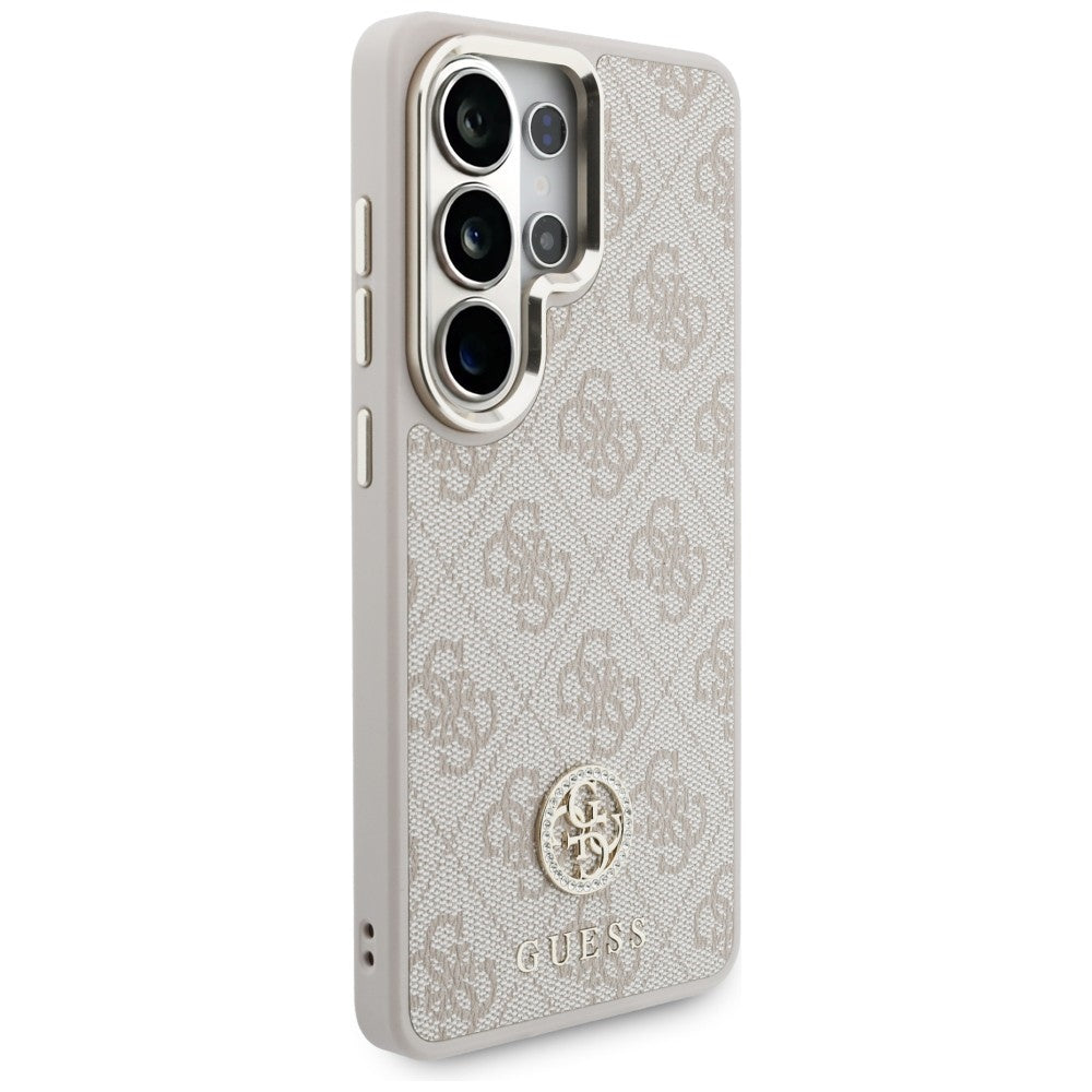 MagSafe hoesje voor Samsung Galaxy S26 Ultra S948, GUESS, 4G Big Rhinestone Triangle Strap, Roze