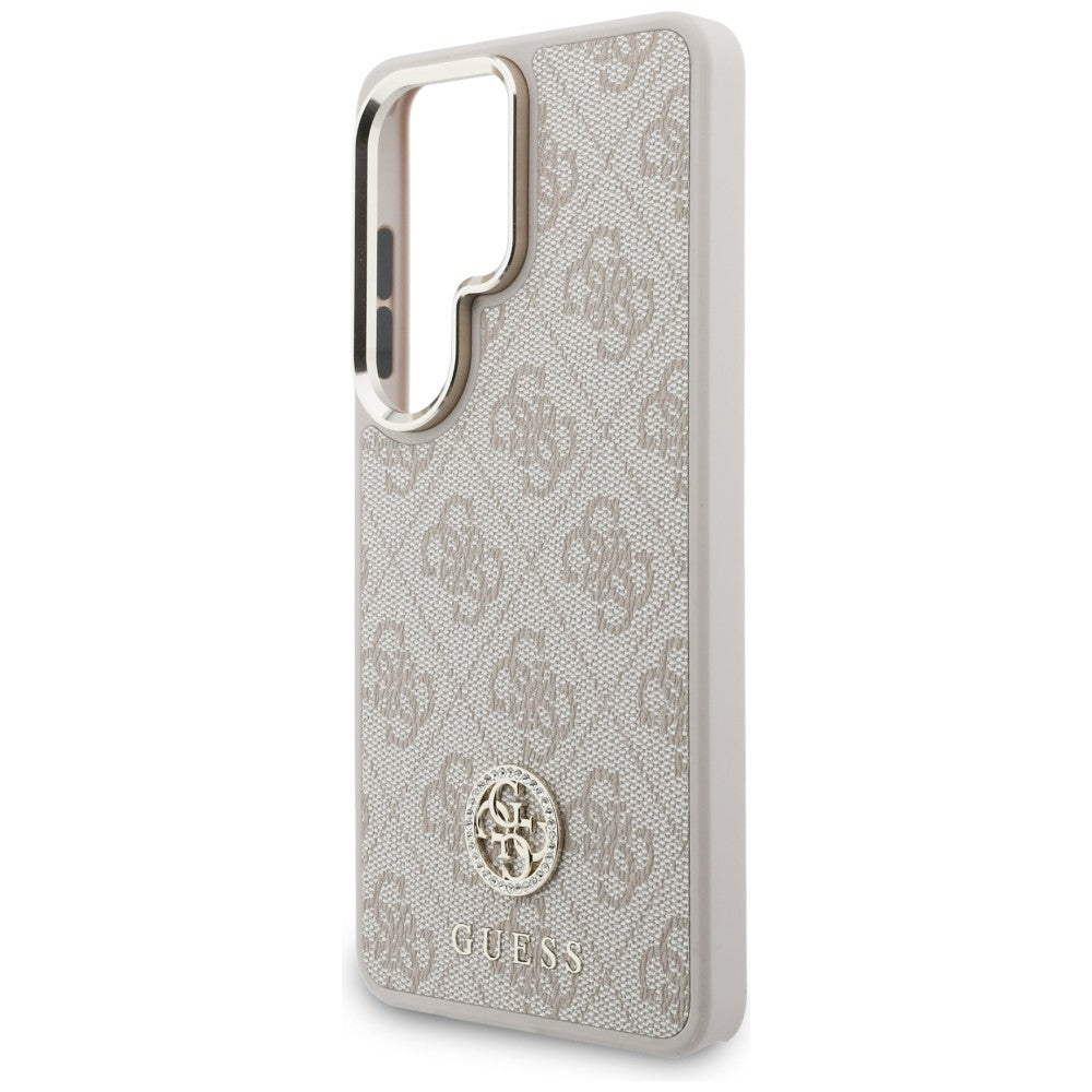 MagSafe hoesje voor Samsung Galaxy S26 Ultra S948, GUESS, 4G Big Rhinestone Triangle Strap, Roze