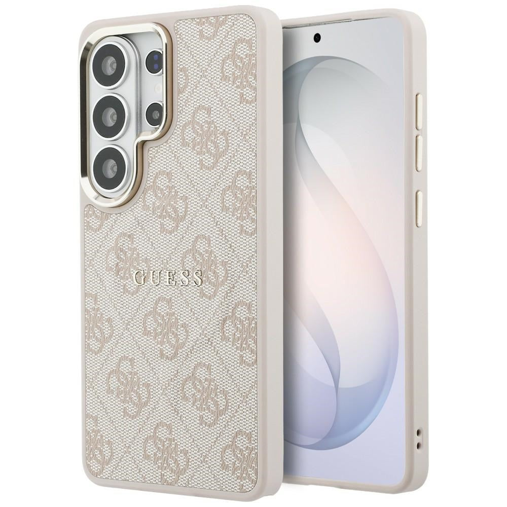 MagSafe hoesje voor Samsung Galaxy S26 Ultra S948, Guess, 4G Embossed Ring, Roze
