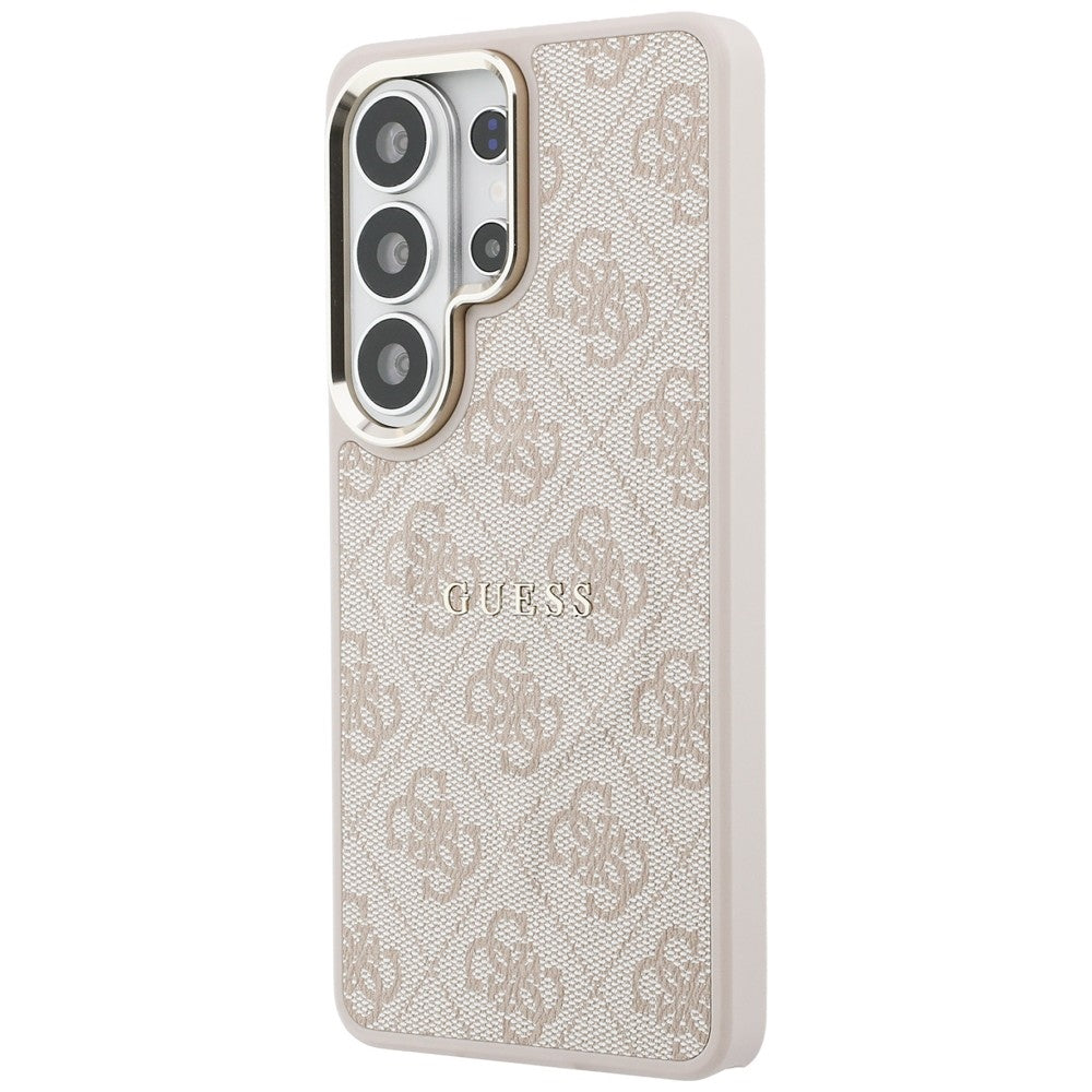 MagSafe hoesje voor Samsung Galaxy S26 Ultra S948, Guess, 4G Embossed Ring, Roze