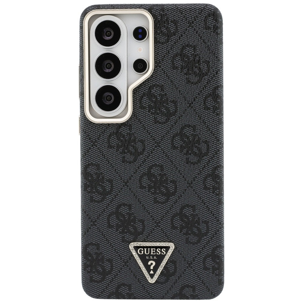MagSafe hoesje voor Samsung Galaxy S26 Ultra S948, Guess, 4G Triangle Logo, Zwart