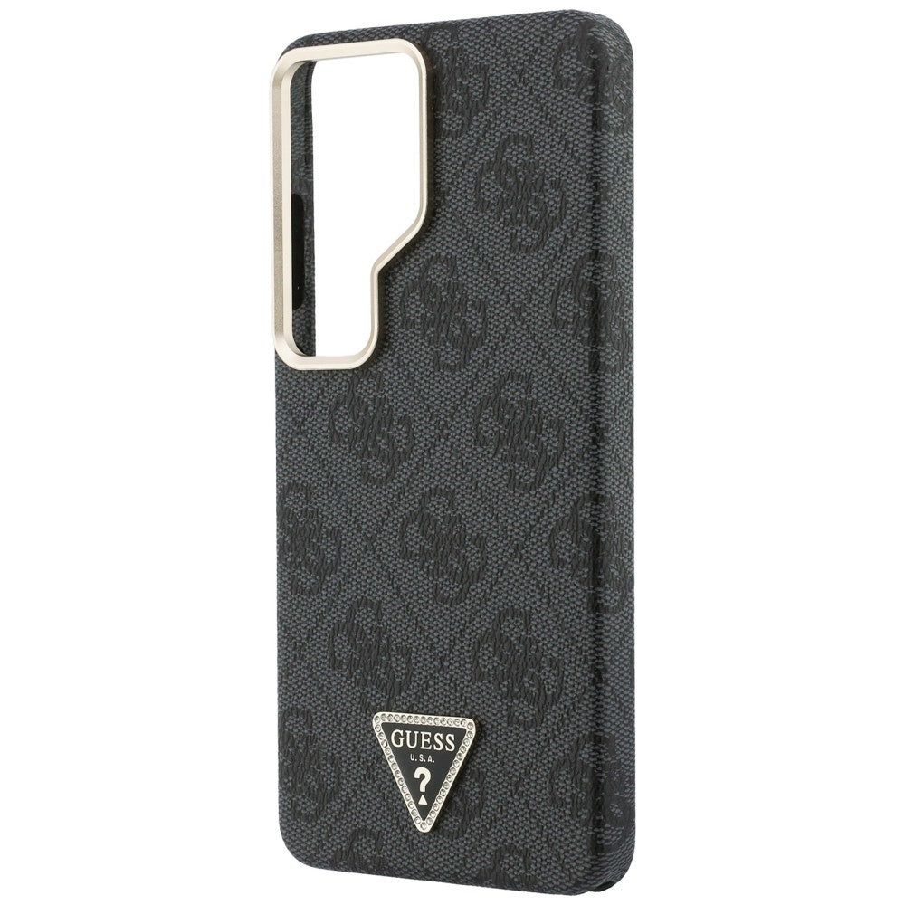 MagSafe hoesje voor Samsung Galaxy S26 Ultra S948, Guess, 4G Triangle Logo, Zwart
