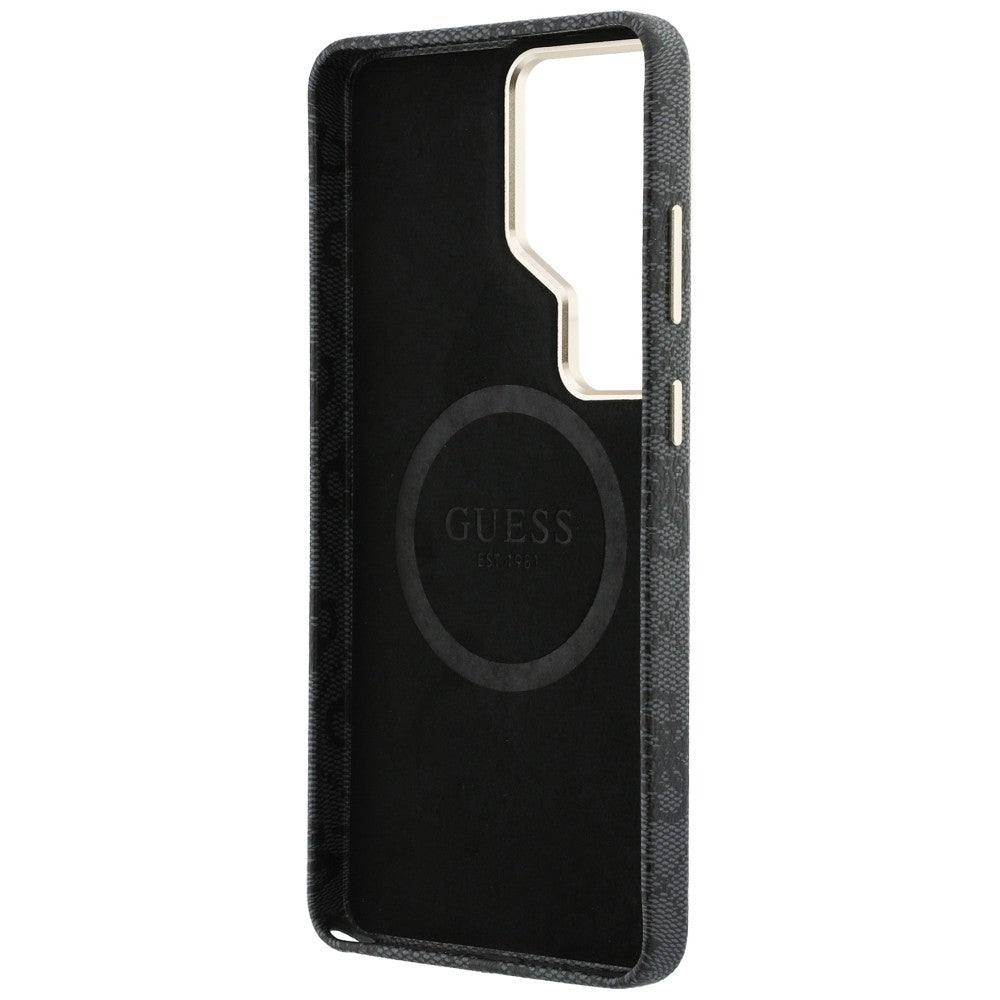 MagSafe hoesje voor Samsung Galaxy S26 Ultra S948, Guess, 4G Triangle Logo, Zwart