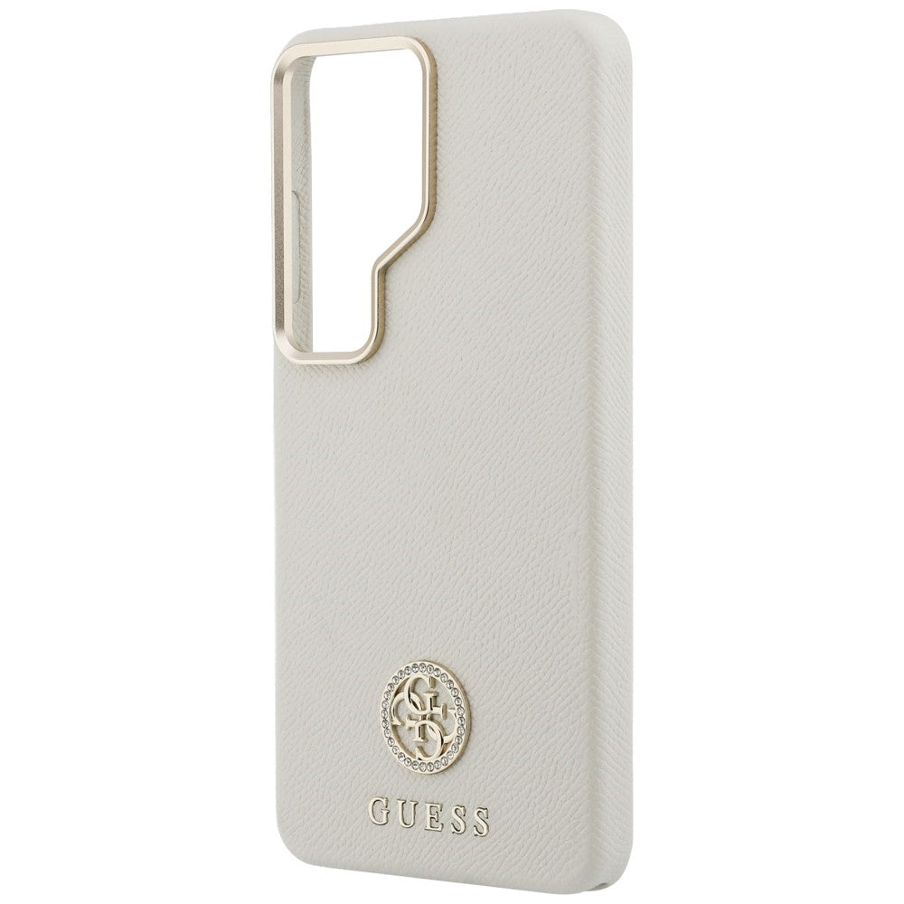 MagSafe hoesje voor Samsung Galaxy S26 Ultra S948, Guess, Rhinestone Round Logo, Beige