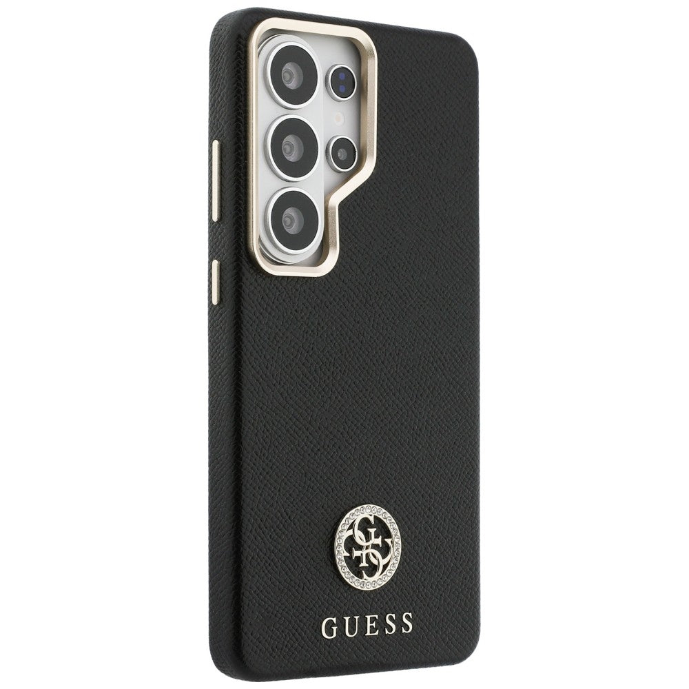 MagSafe hoes voor Samsung Galaxy S26 Ultra S948, Guess, Rhinestone Round Logo, Zwart