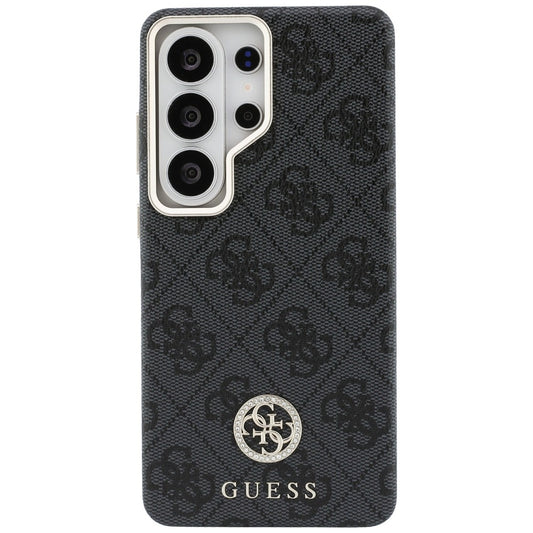 MagSafe hoes voor Samsung Galaxy S26 Ultra S948, Guess, Strass Round Logo, Zwart