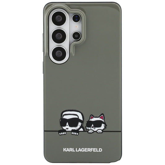 MagSafe hoesje voor Samsung Galaxy S26 Ultra S948, Karl Lagerfeld, IML Karl & Choupette Peekaboo Logo, Zwart