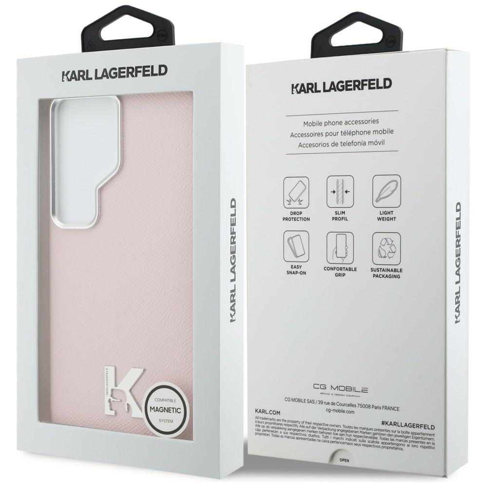 MagSafe hoes voor Samsung Galaxy S26 Ultra S948, Karl Lagerfeld, Karl Head Logo, Roze
