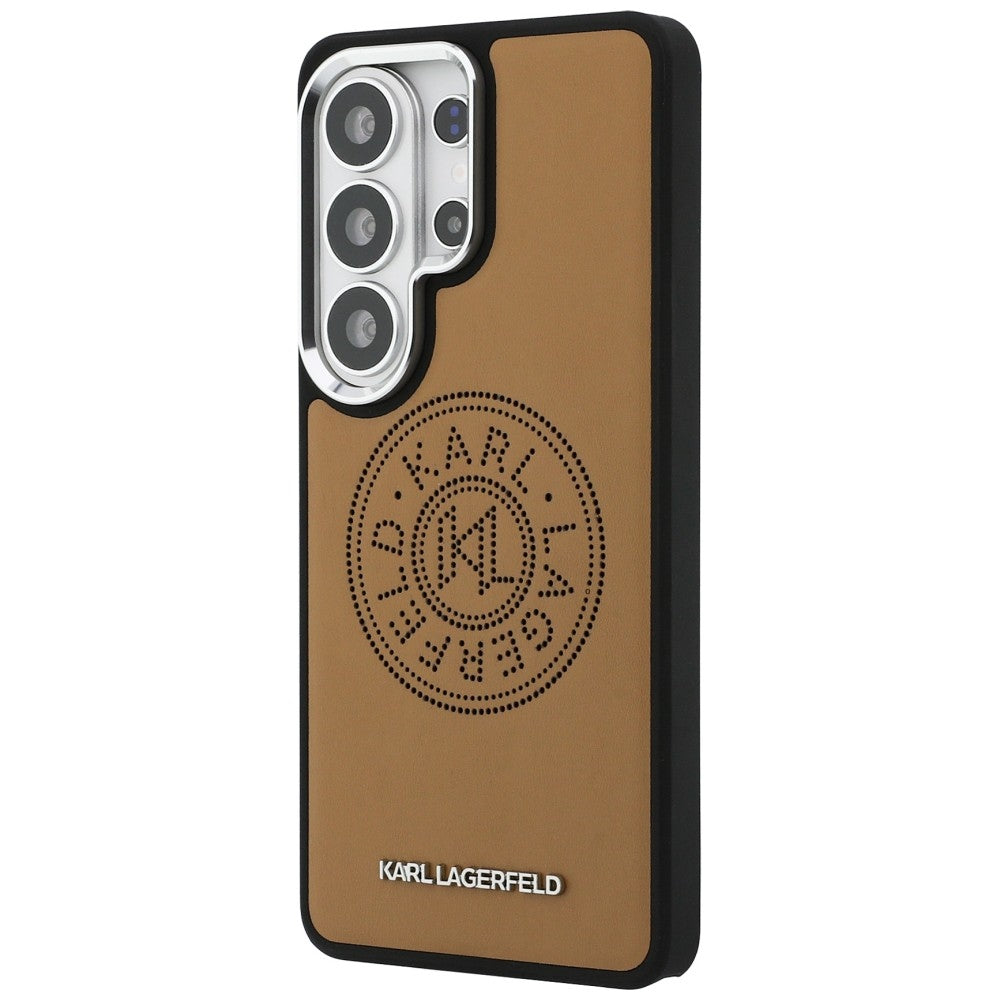 MagSafe hoes voor Samsung Galaxy S26 Ultra S948, Karl Lagerfeld, Karl Round Point Logo, Bruin