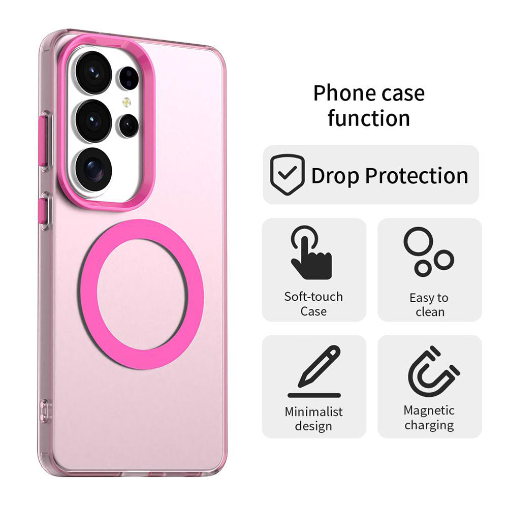 MagSafe hoesje voor Samsung Galaxy S26 Ultra S948, Techsuit, CandyCase, Roze