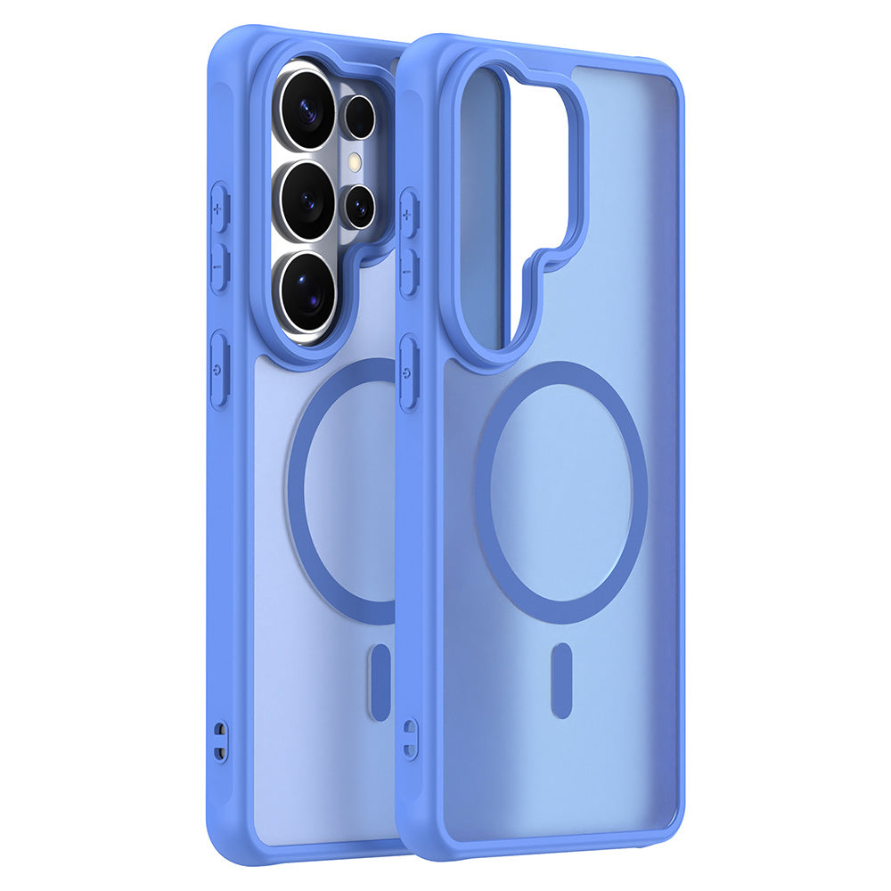 MagSafe hoesje voor Samsung Galaxy S26 Ultra S948, Techsuit, HaloFrost II, Blauw