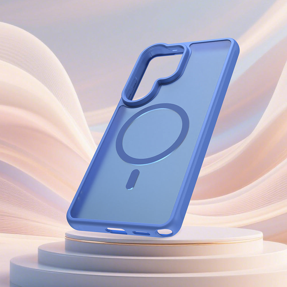 MagSafe hoesje voor Samsung Galaxy S26 Ultra S948, Techsuit, HaloFrost II, Blauw