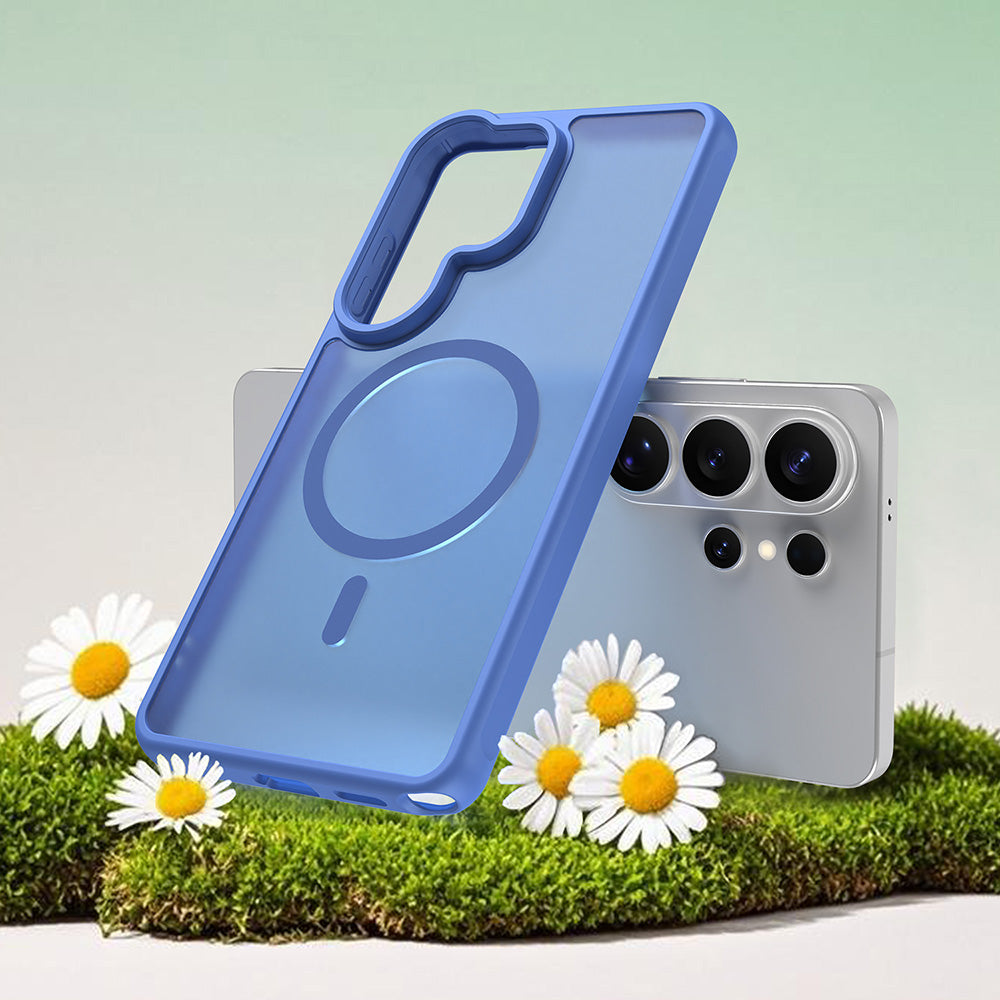 MagSafe hoesje voor Samsung Galaxy S26 Ultra S948, Techsuit, HaloFrost II, Blauw