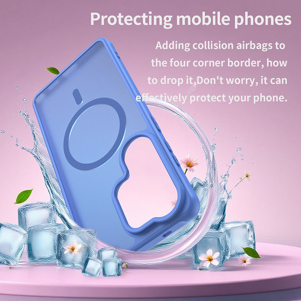 MagSafe hoesje voor Samsung Galaxy S26 Ultra S948, Techsuit, HaloFrost II, Blauw
