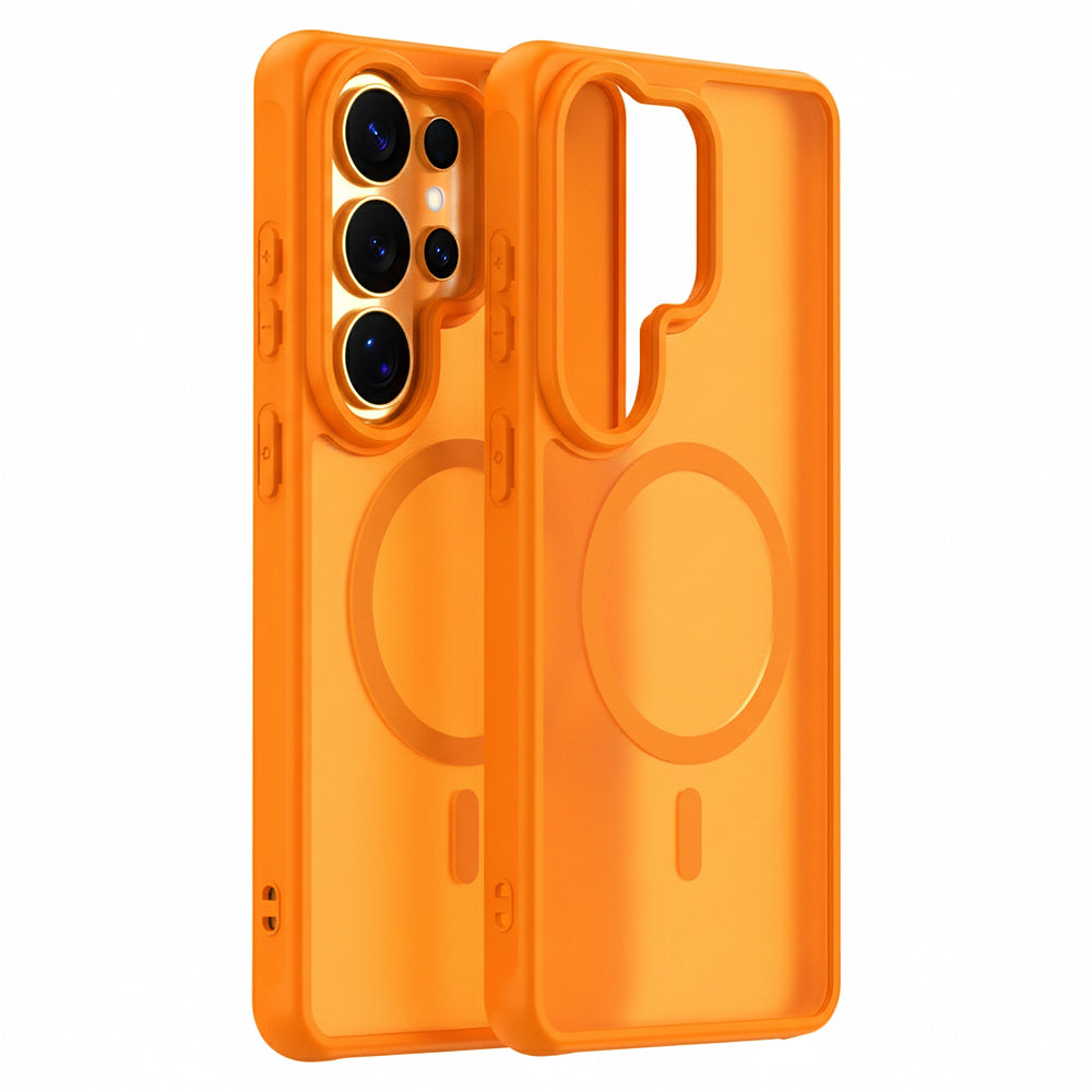 MagSafe hoesje voor Samsung Galaxy S26 Ultra S948, Techsuit, HaloFrost II, Oranje
