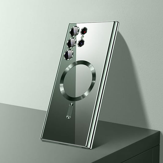 MagSafe hoesje voor Samsung Galaxy S26 Ultra, Techsuit, Luxury Crystal, Donkerblauw