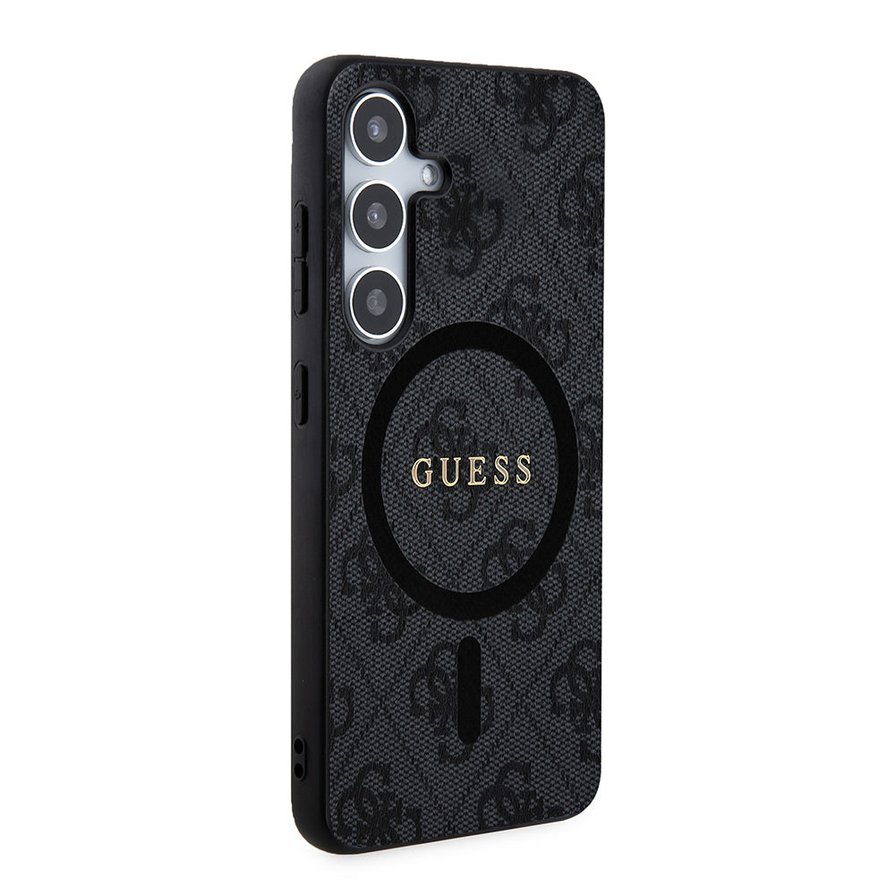 MagSafe hoesje voor Samsung Galaxy Z Flip7 F766, Guess, 4G Collection, Zwart