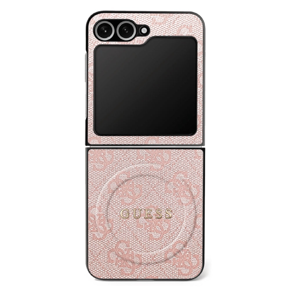 MagSafe hoesje voor Samsung Galaxy Z Flip7 F766, Guess, 4G Collection, Roze