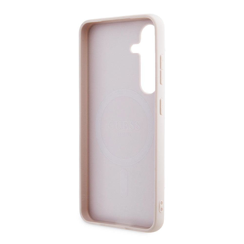 MagSafe hoesje voor Samsung Galaxy Z Flip7 F766, Guess, 4G Collection, Roze