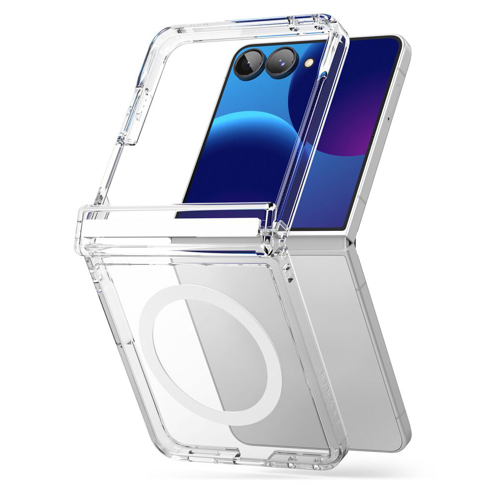 MagSafe-hoesje voor Samsung Galaxy Z Flip8 F776, Ringke, Fusion Flap, Transparant