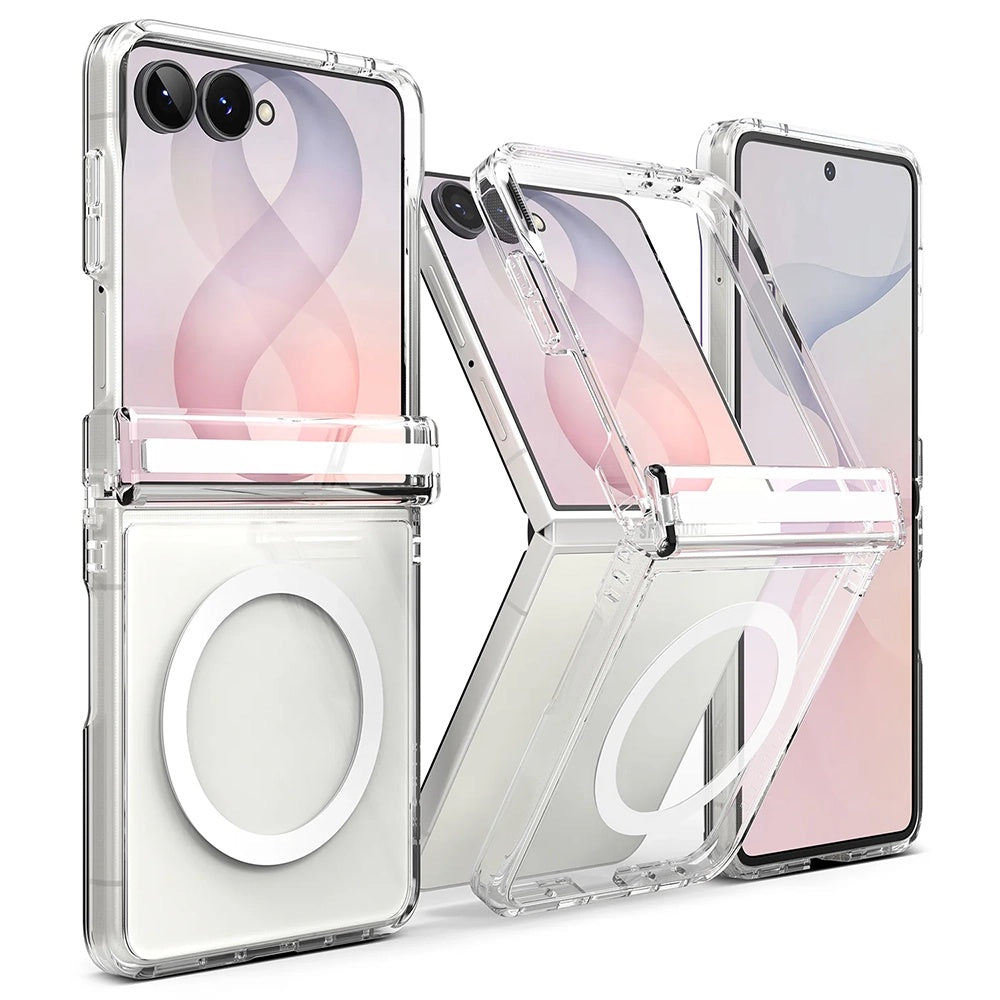MagSafe-hoesje voor Samsung Galaxy Z Flip8 F776, Ringke, Fusion Flap, Transparant