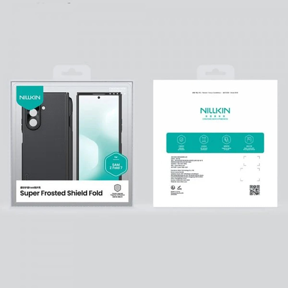 MagSafe-hoesje voor Samsung Galaxy Z Fold7 F966, Nillkin, Super Frosted Shield met pennenhouder, zwart