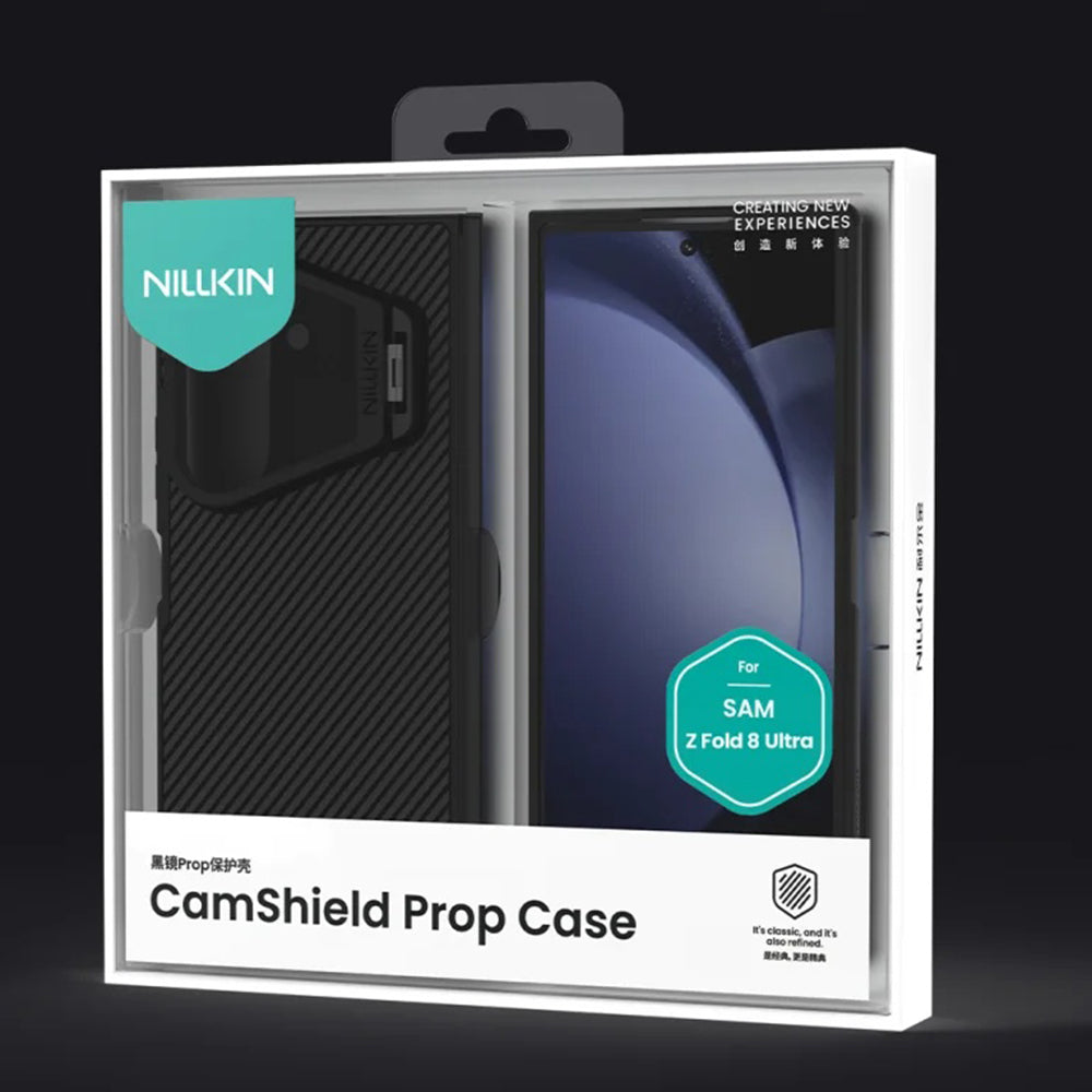 MagSafe-hoes voor Samsung Galaxy Z Fold8 Ultra F976, Nillkin, CamShield Prop met transparante zwarte lenskap, zwart