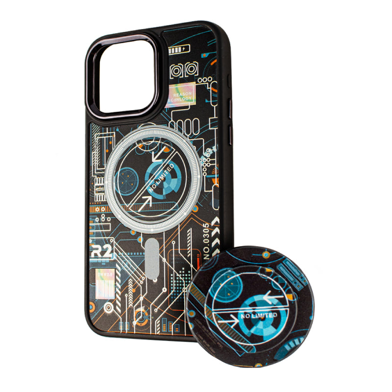 MagSafe-hoes voor Xiaomi Redmi 10A / 9C, BOTER, MagPopsocket Technology, Multicolor