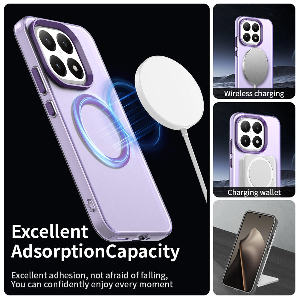 MagSafe hoes voor Xiaomi 15T, Techsuit, CandyCase, Paars
