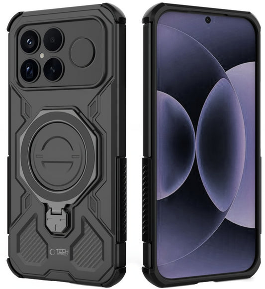 MagSafe hoesje voor Xiaomi Poco F8 Ultra, Tech-Protect, TacticStand, Mat Zwart