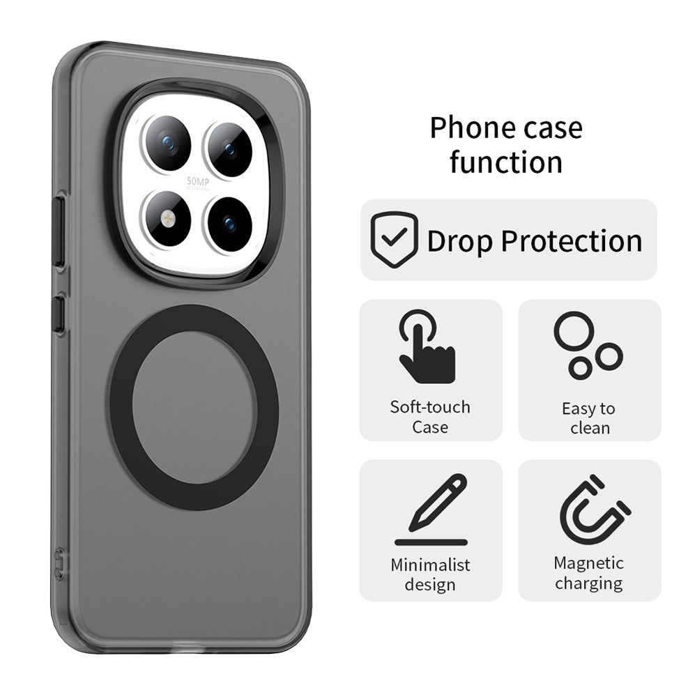 MagSafe hoesje voor Xiaomi Poco M8 Pro / Redmi Note 15 Pro+ 5G, Techsuit, CandyCase, Zwart